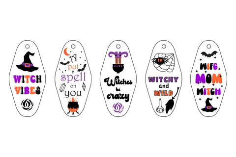 Witch Motel Keychain SVG. Witch Keychain. Witch SVG SVG Olga Terlyanskaya 