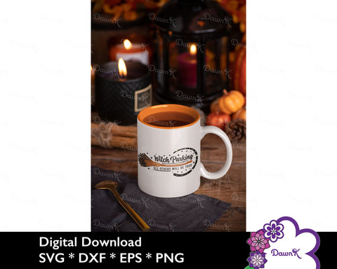 Witch Parking All Others Will Be Toad SVG - Witch Broom svg, Funny Halloween svg SVG DawnKDesigns 