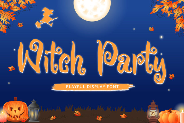 Witch Party - Playful Display Font Font Alpaprana Studio 