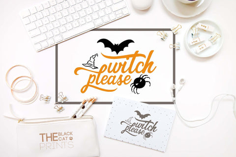 Witch please | Funny Halloween cut file SVG TheBlackCatPrints 