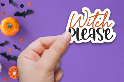 Witch Please PNG, Halloween Printable Sticker Sublimation CraftLabSVG 