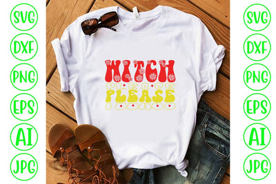 Witch Please Retro SVG SVG Syaman 