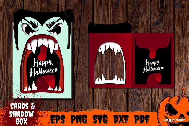 Witch Pop Up Card Template | Pop-up | Cut Files SVG SvgOcean 