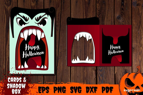 Witch Pop Up Card Template | Pop-up | Cut Files SVG SvgOcean 