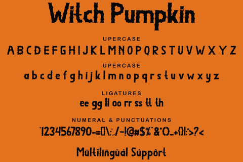Witch Pumpkin Font Prasetya Letter 