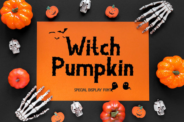 Witch Pumpkin Font Prasetya Letter 