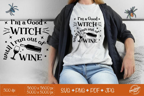 Witch quote SVG, Witch Wine, Halloween Sassy quotes SVG SVG Createya Design 