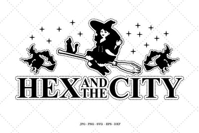 Witch Shirt Svg, Halloween Gift, Hex and the City, Sexy Halloween, Halloween Witch Clipart, Funny Halloween Svg SVG SVG Digital Designer 