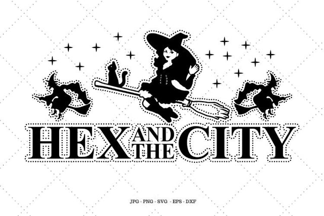 Witch Shirt Svg, Halloween Gift, Hex and the City, Sexy Halloween, Halloween Witch Clipart, Funny Halloween Svg SVG SVG Digital Designer 