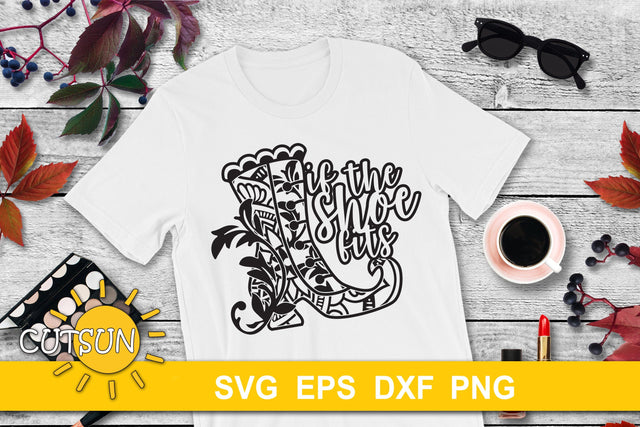 Witch Shoe Mandala SVG | If the shoe fits SVG SVG CutsunSVG 