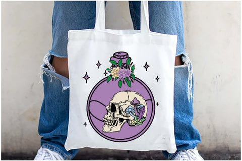 Witch Skull Bottle Sublimation Sublimation Jagonath Roy 