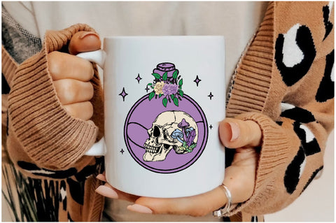 Witch Skull Bottle Sublimation Sublimation Jagonath Roy 