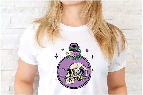 Witch Skull Bottle Sublimation Sublimation Jagonath Roy 