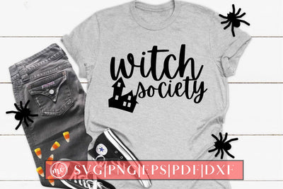 Witch Society SVG Halloween Design SVG MockupSvgVenue 