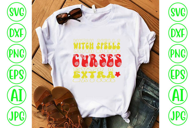 Witch Spells Curses Extra Retro SVG SVG Syaman 