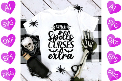 Witch Spells Curses Extra SVG CraftlabSvg29 