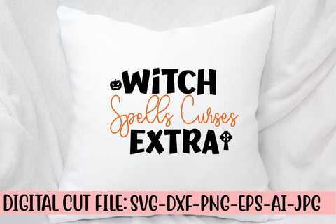 Witch Spells Curses Extra SVG Cut File SVG Syaman 