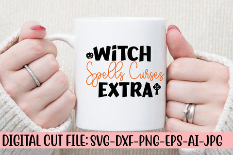 Witch Spells Curses Extra SVG Cut File SVG Syaman 