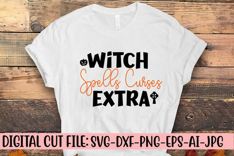 Witch Spells Curses Extra SVG Cut File SVG Syaman 