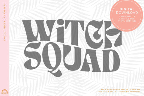 Witch Squad Halloween SVG Design for Women SVG Pixel Sublimation 