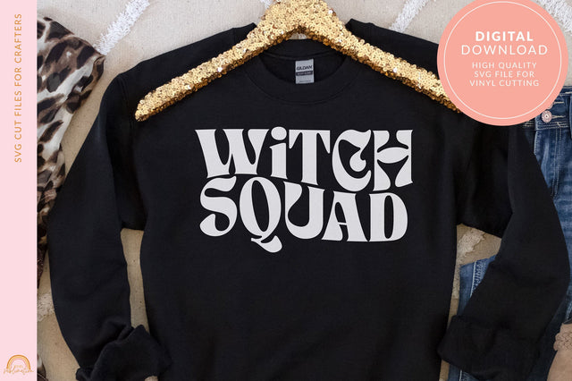 Witch Squad Halloween SVG Design for Women SVG Pixel Sublimation 