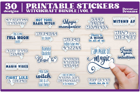 Witch Sticker Bundle | Witchcraft Sticker Bundle | Vol 2 SVG Decor and Dreams 