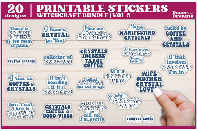 Witch Sticker Bundle | Witchcraft Sticker Bundle | Vol 3 SVG Decor and Dreams 