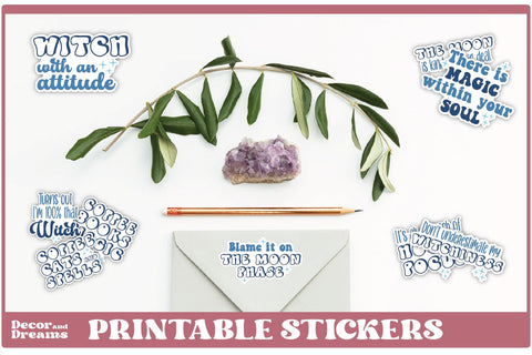 Witch Sticker Bundle | Witchcraft Sticker Bundle | Vol 4 SVG Decor and Dreams 