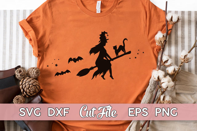 Witch SVG | Flying witch broomstick SVG SVG Maggie Do Design 