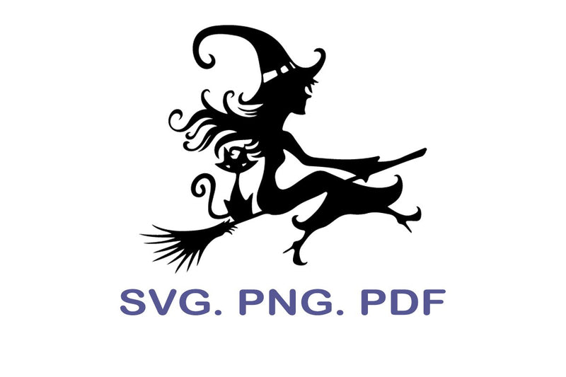 Witch svg, Halloween svg - So Fontsy