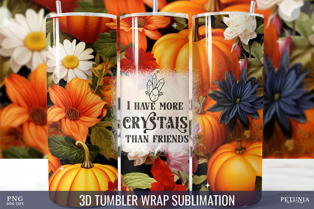 Witch Tumbler, 3D Halloween Sublimation Tumbler Wrap Sublimation Petunia Digital Design 
