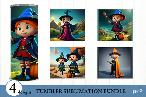 Witch Tumbler Sublimation. Halloween Tumbler Wrap PNG Sublimation Olga Terlyanskaya 