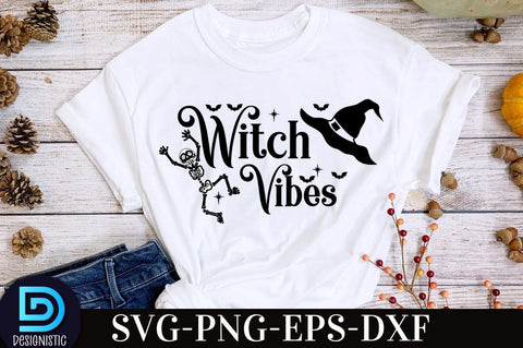 witch vibes, Halloween T shirt Design, SVG DESIGNISTIC 