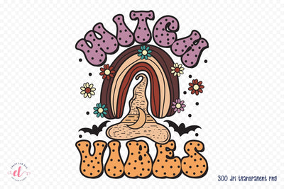 Witch Vibes, Halloween Witch Sublimation Sublimation CraftLabSVG 