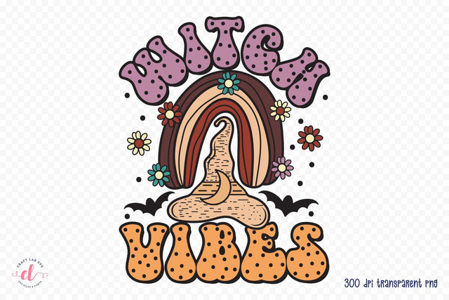 Witch Vibes, Halloween Witch Sublimation Sublimation CraftLabSVG 