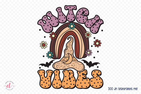 Witch Vibes, Halloween Witch Sublimation Sublimation CraftLabSVG 