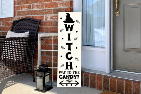 Witch Way to the Candy - Halloween Porch Sign SVG SVG CraftLabSVG 