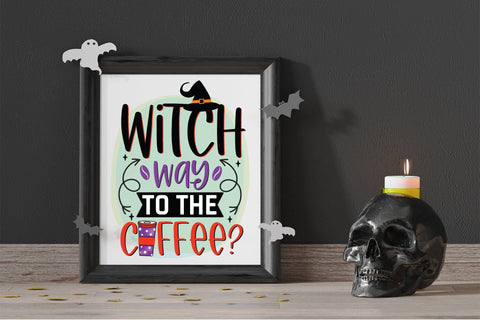 Witch Way to the Coffee PNG Sublimation Sublimation CraftLabSVG 
