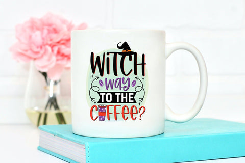 Witch Way to the Coffee PNG Sublimation Sublimation CraftLabSVG 