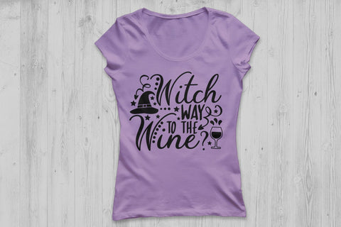 Witch Way To The Wine| Halloween SVG Cutting Files SVG CosmosFineArt 