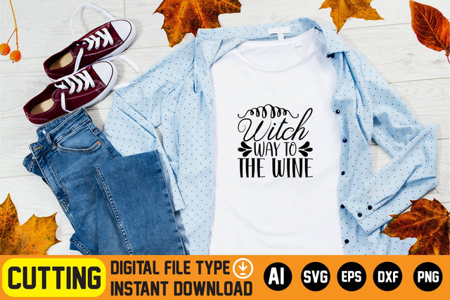 Witch Way To The Wine SVG CraftlabSvg29 