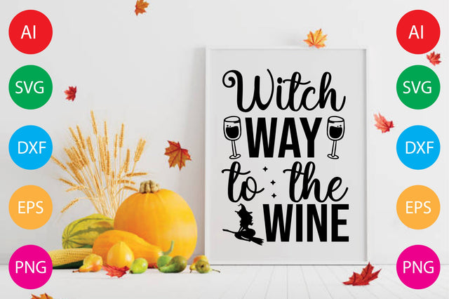 Witch Way to the Wine SVG CraftlabSvg29 