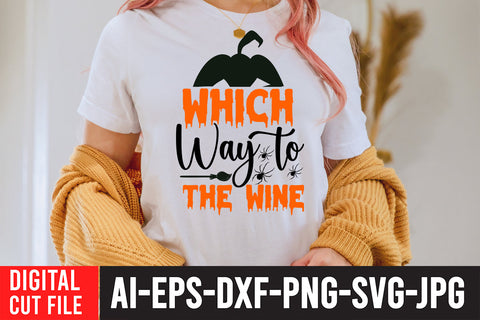 Witch Way to The Wine SVG Design SVG BlackCatsMedia 