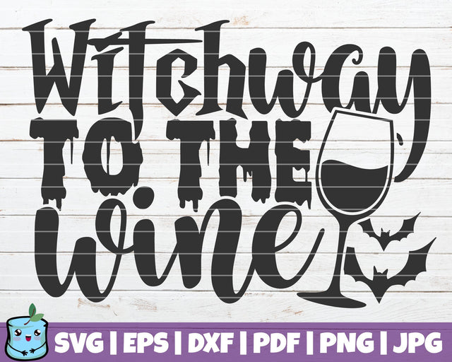 Witch Way To The Wine SVG MintyMarshmallows 