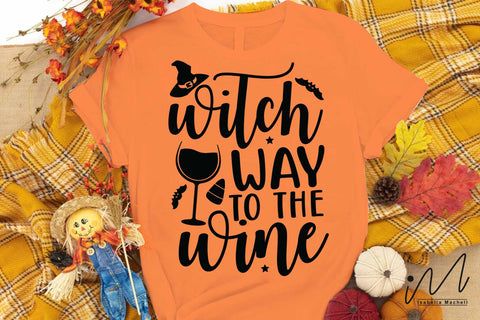 Witch way to the wine svg, wine svg, wine tumbler svg, drinkware svg, Halloween svg, Funny Halloween T-shirt svg, Halloween Day T-shirt, Happy Halloween svg, Batty Svg, Pumpkin svg, Holiday Cricut SVG Isabella Machell 