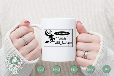 Witch With Attitude SVG SVG QueenBrat Digital Designs 