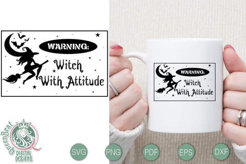 Witch With Attitude SVG SVG QueenBrat Digital Designs 