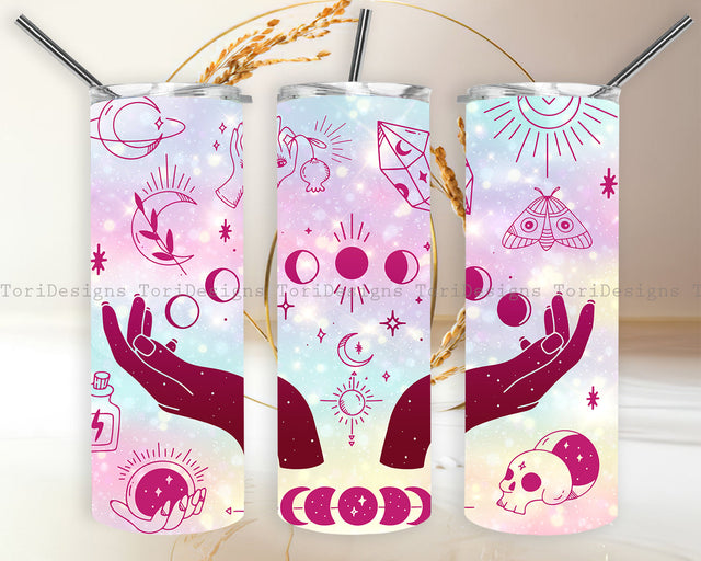 Witchcraft 20 oz Sublimation Tumbler Wrap PNG Sublimation ToriDesigns 