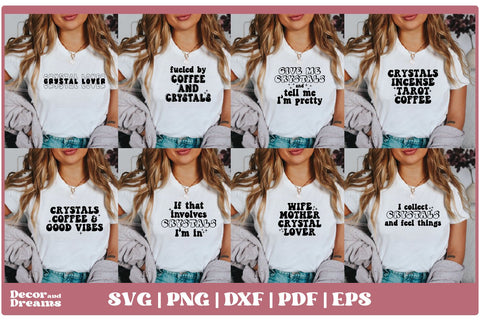 Witchcraft SVG Bundle | Crystals SVG Bundle | Vol 3 SVG Decor and Dreams 