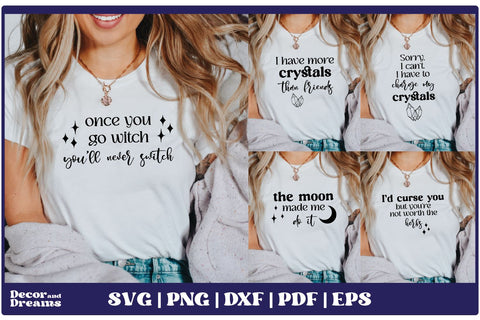 Witchcraft SVG Bundle | Moon SVG Bundle | Vol 1 SVG Decor and Dreams 